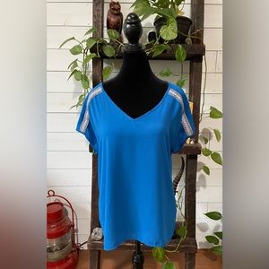 Miami: Blue Boho Blouse